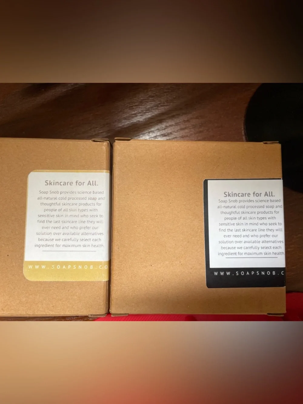 Soap Snob -Cold Processed Soap Duo 2/$20 (OMG, Black-AVAILABLE )-NIB